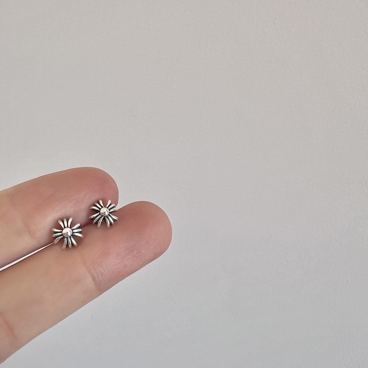 Gothic Punk Stud Earrings Titanium Steel