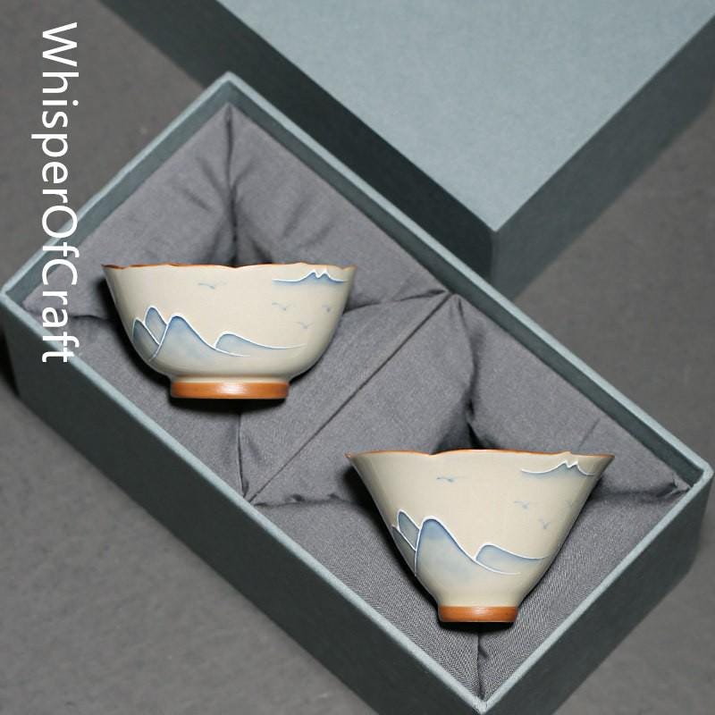 Five Famous Kilns Ceramic Tea Cup Set Song Dynasty