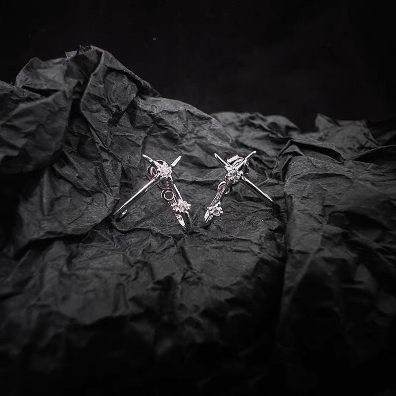 Sparkling Zircon Pave Hoop Drop Earrings