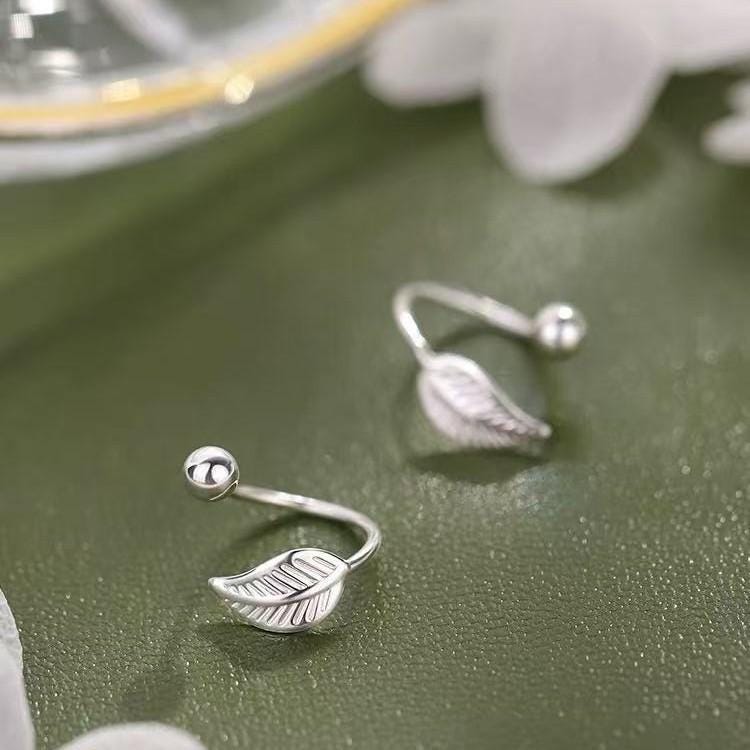 Sterling Silver Dainty Earring Set | Moon Star Fleur De Lis