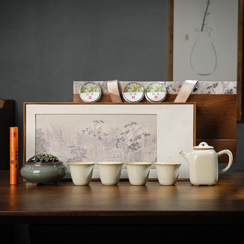 Chinese Teacups Set Traditional Craftsmanship