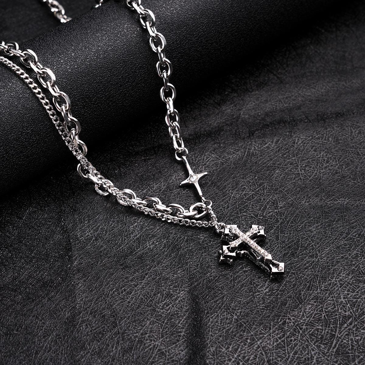 Minimalist Silver Bar Cuban Link Necklace for Men | Alloy Minimalist Chain | Streetwear Jewelry