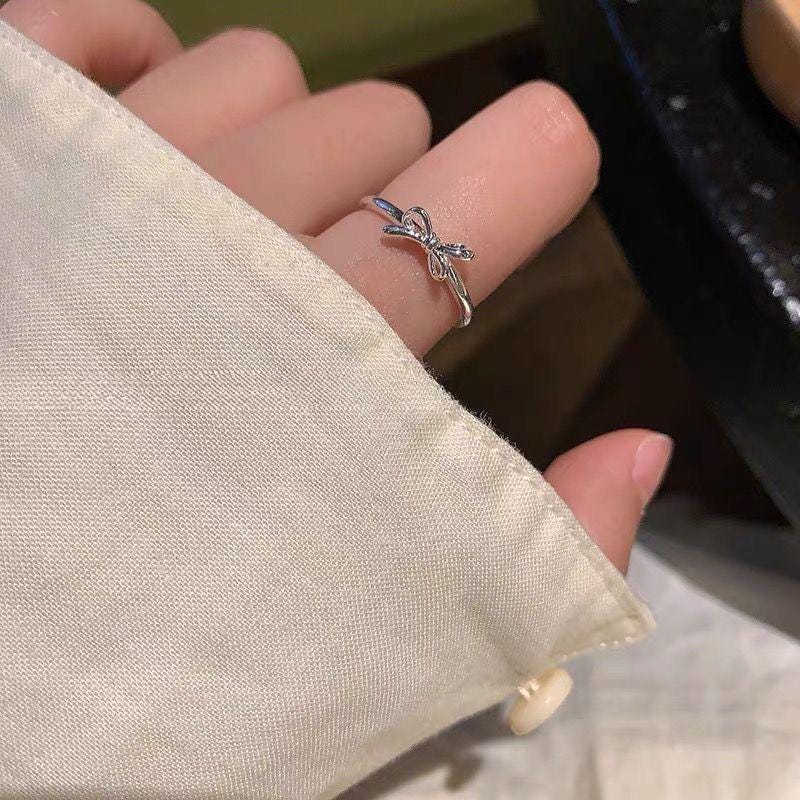 S925 Sterling Silver Boho Leaf Statement Ring