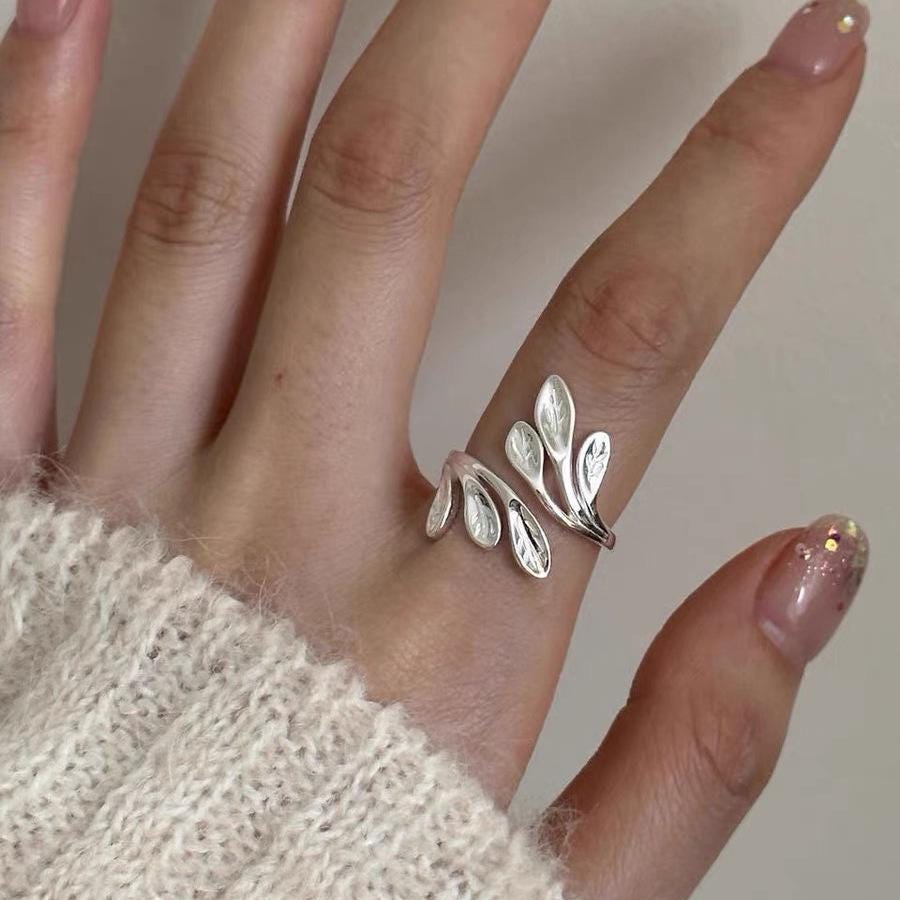 S925 Sterling Silver Boho Vintage Statement Ring