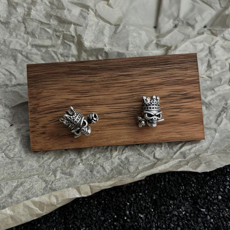 Gothic Punk Stud Earrings Titanium Steel