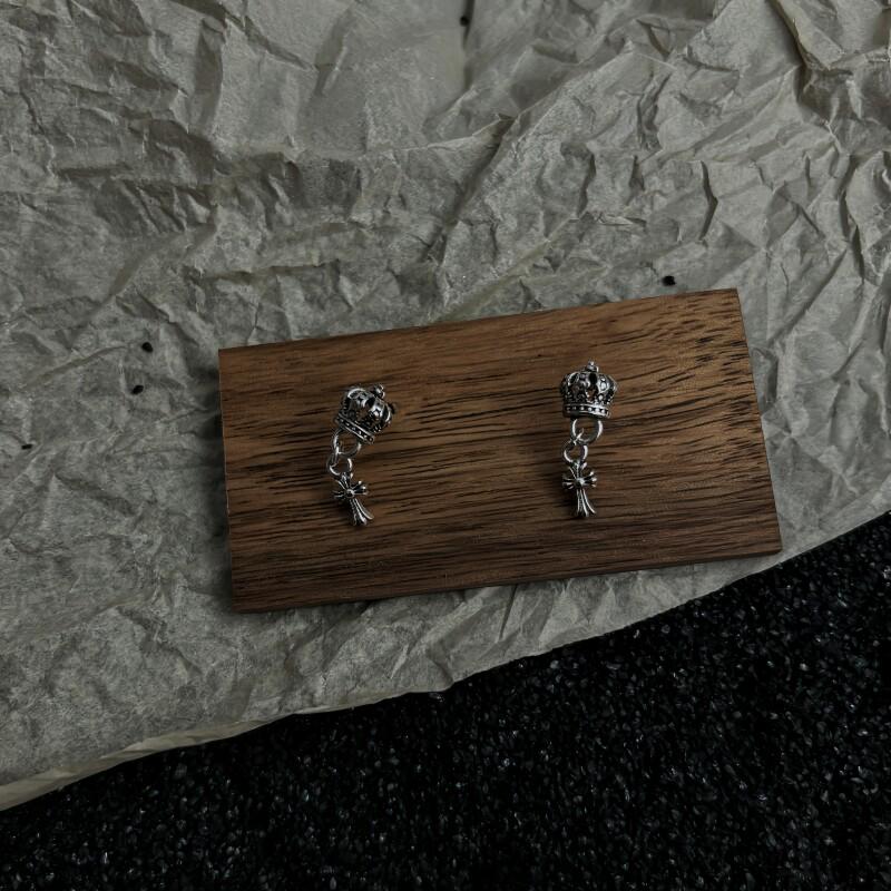 Gothic Punk Stud Earrings Titanium Steel