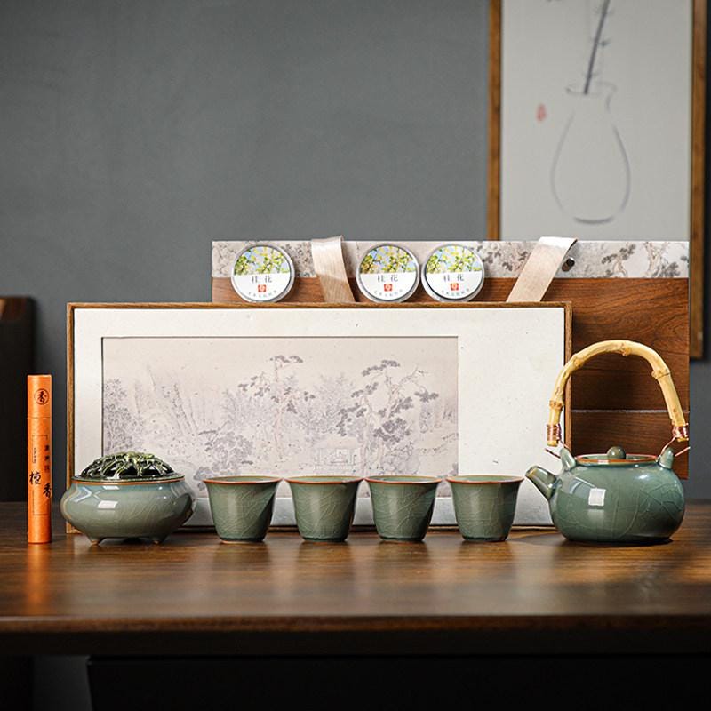 Chinese Teacups Set Traditional Craftsmanship