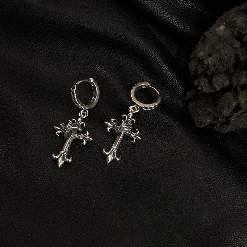 Sparkling Zircon Pave Hoop Drop Earrings