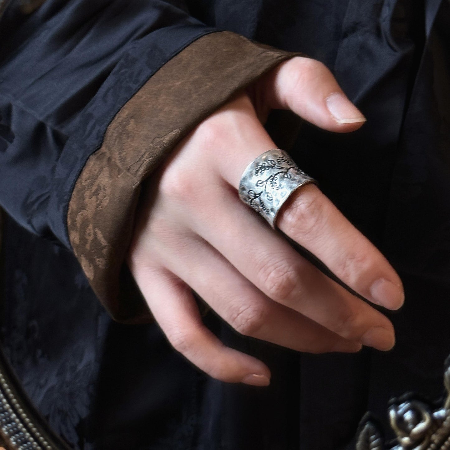 Handmade  Sterling Silver Ethnic Boho Ring
