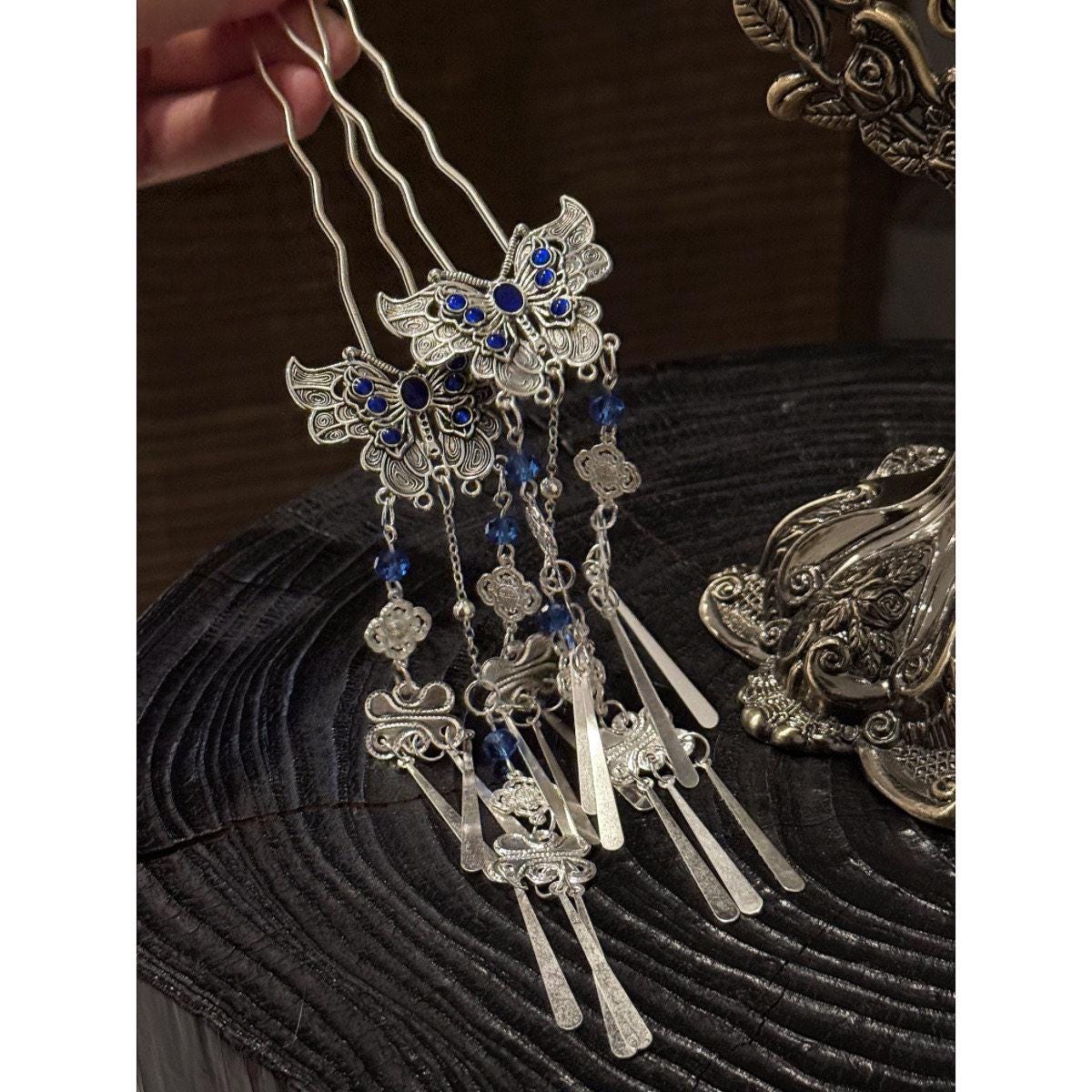 Chinese Hair Stick Ethnic Tassel Hairpin Vintage
