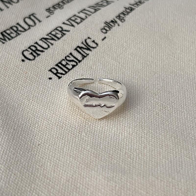 S925 Sterling Silver Boho Leaf Statement Ring