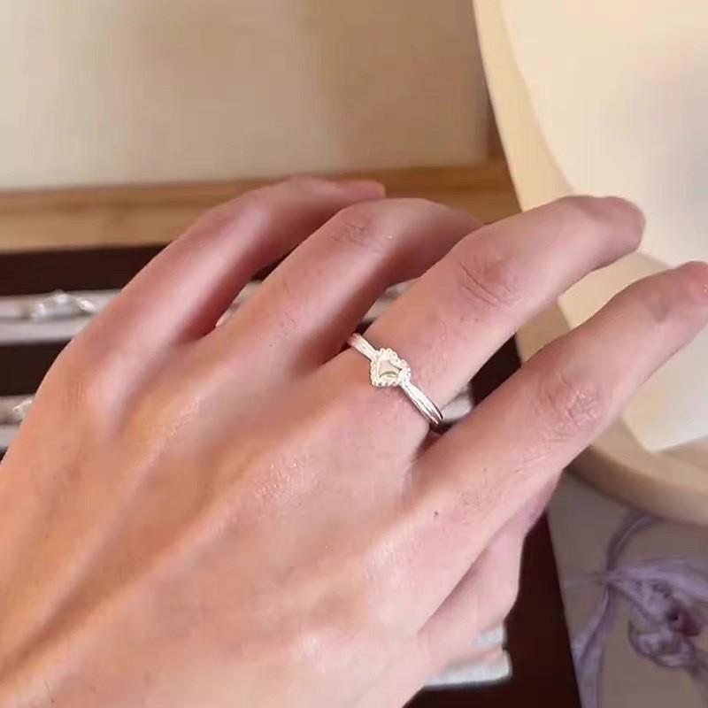 S925 Sterling Silver Adjustable Star Charm Ring