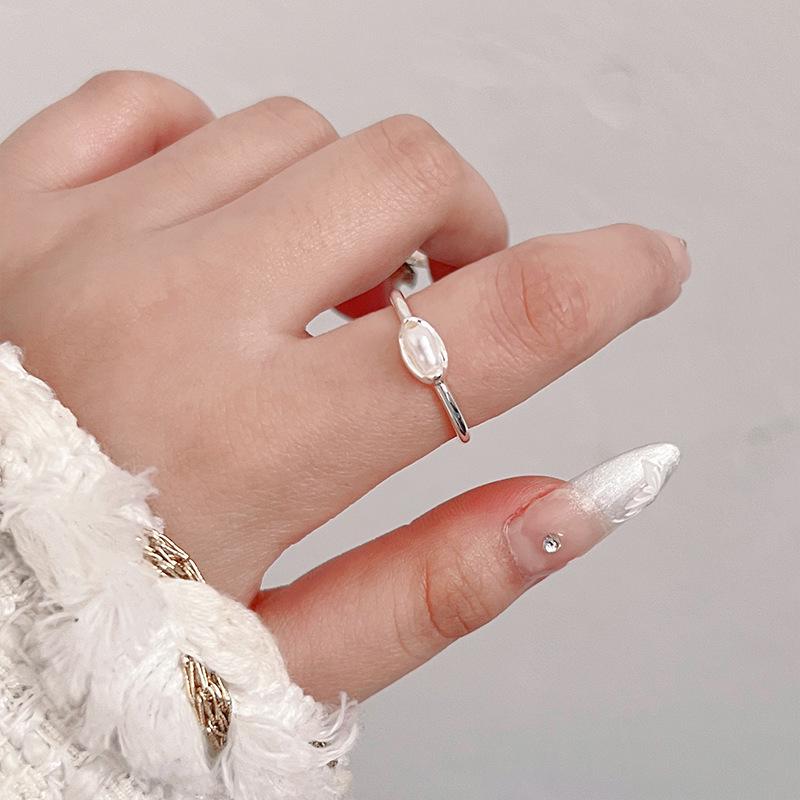 S925 Sterling Silver Adjustable Star Charm Ring