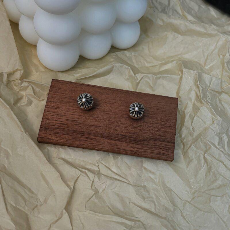Gothic Punk Stud Earrings Titanium Steel