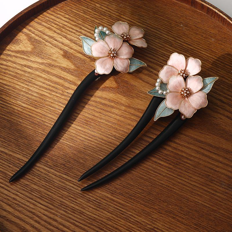 Velvet Flower Butterfly Hair Clip Handmade