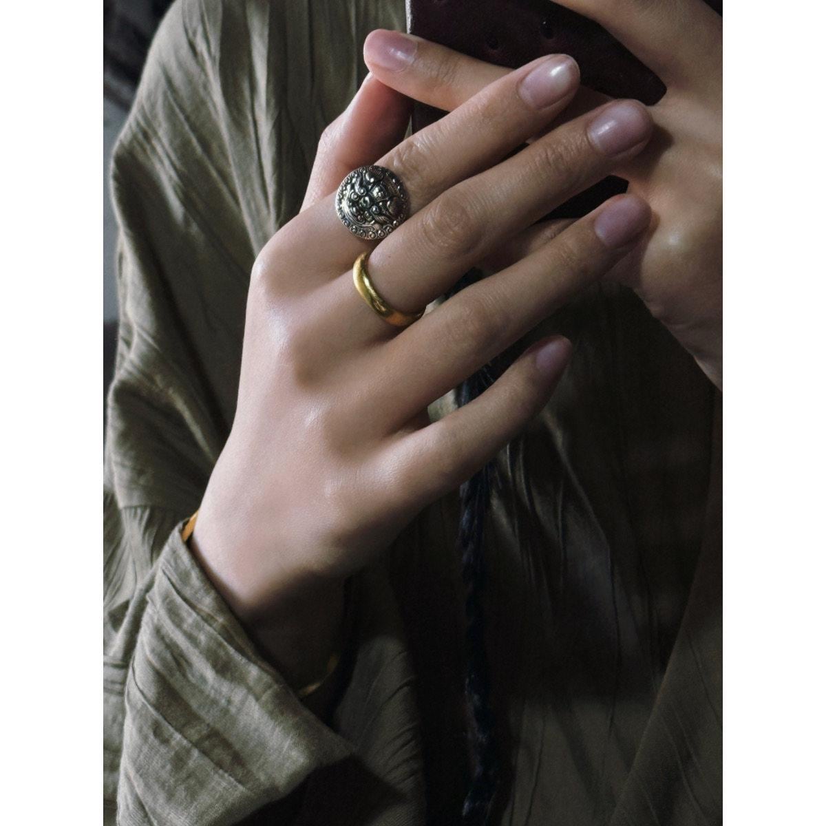 Handmade  Sterling Silver Ethnic Boho Ring
