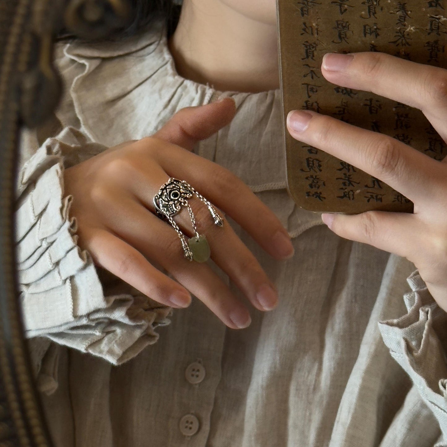 Handmade  Sterling Silver Ethnic Boho Ring