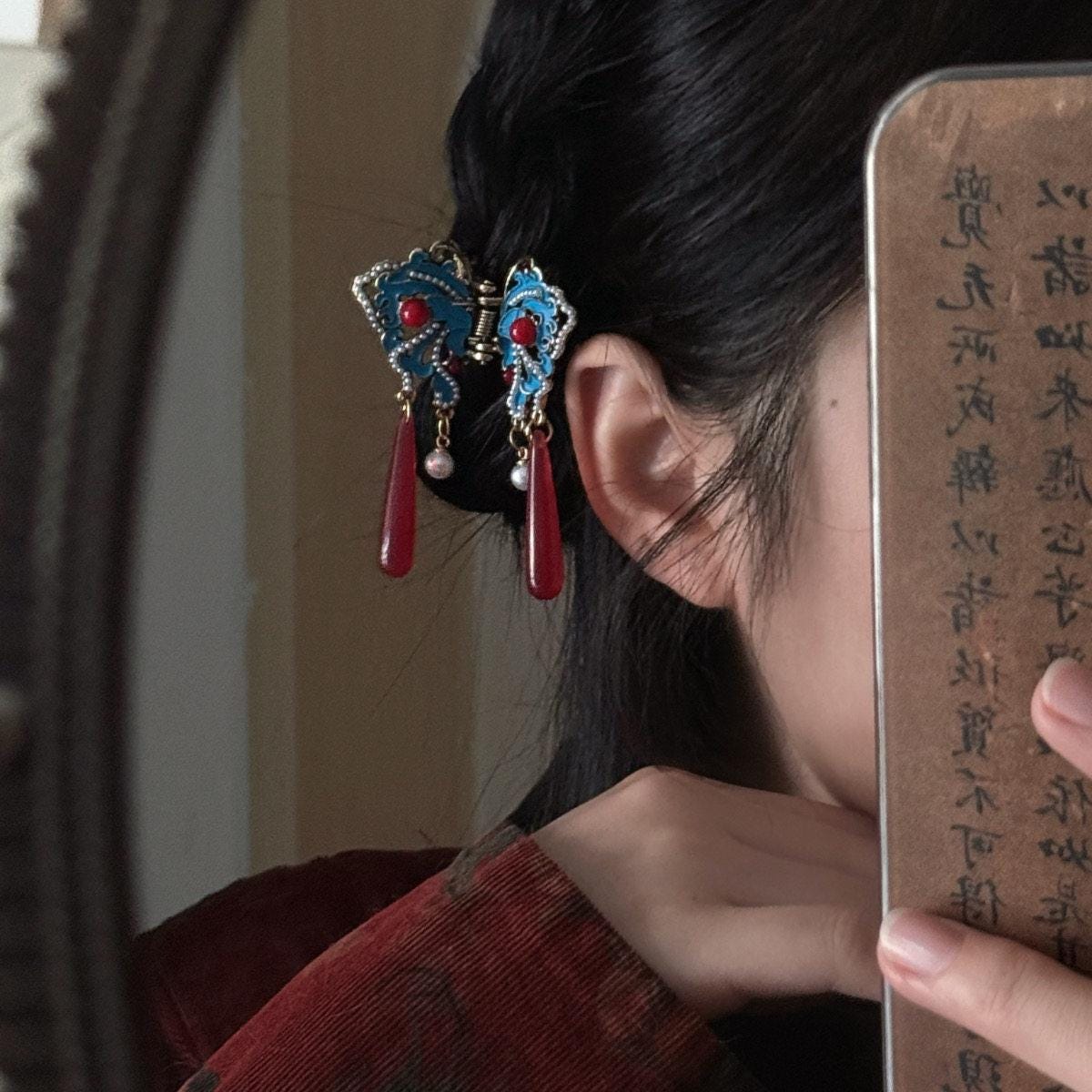 Chinese Hair Stick Ethnic Tassel Hairpin Vintage