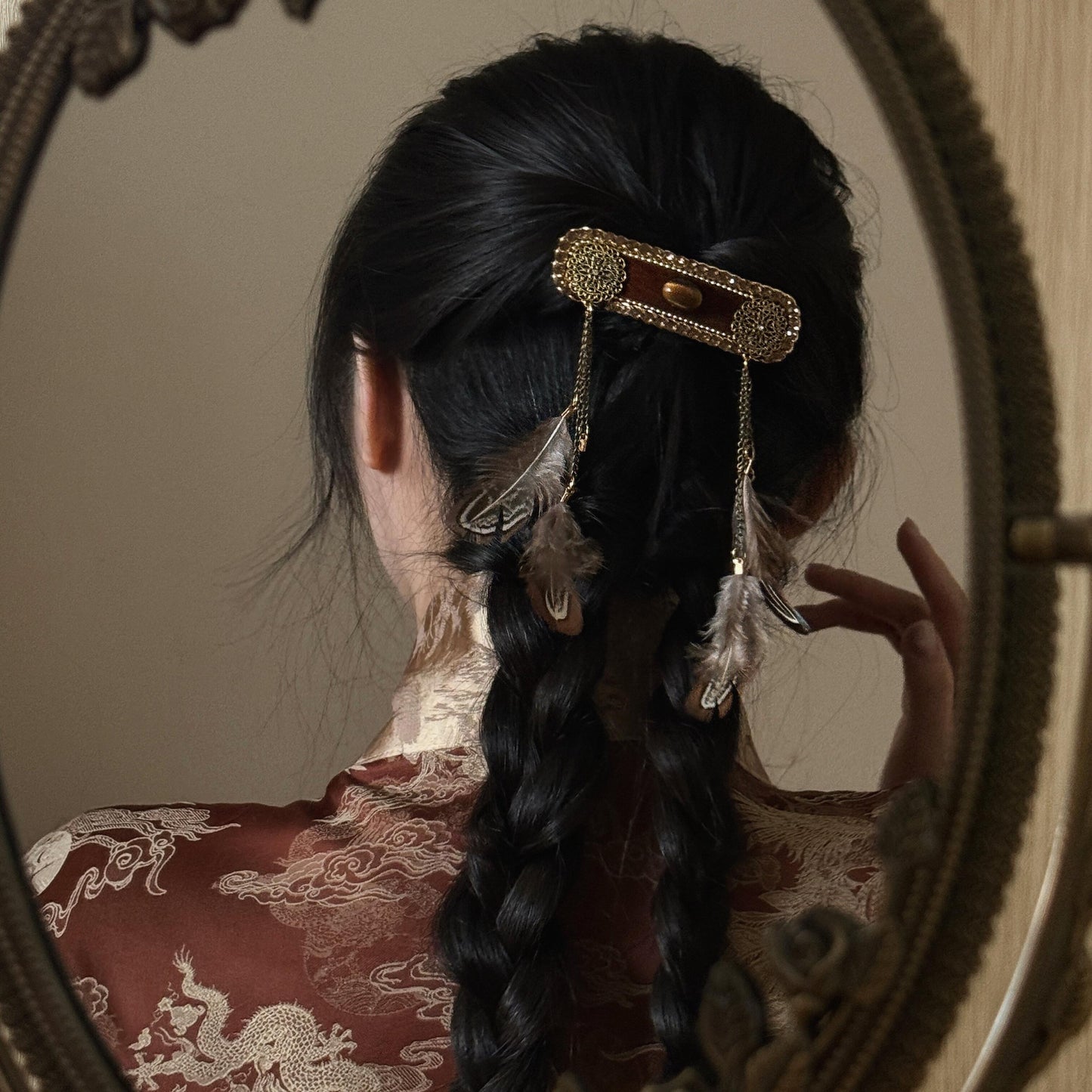 Chinese Hair Stick Ethnic Tassel Hairpin Vintage
